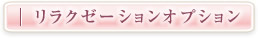 リラクゼーションオプション